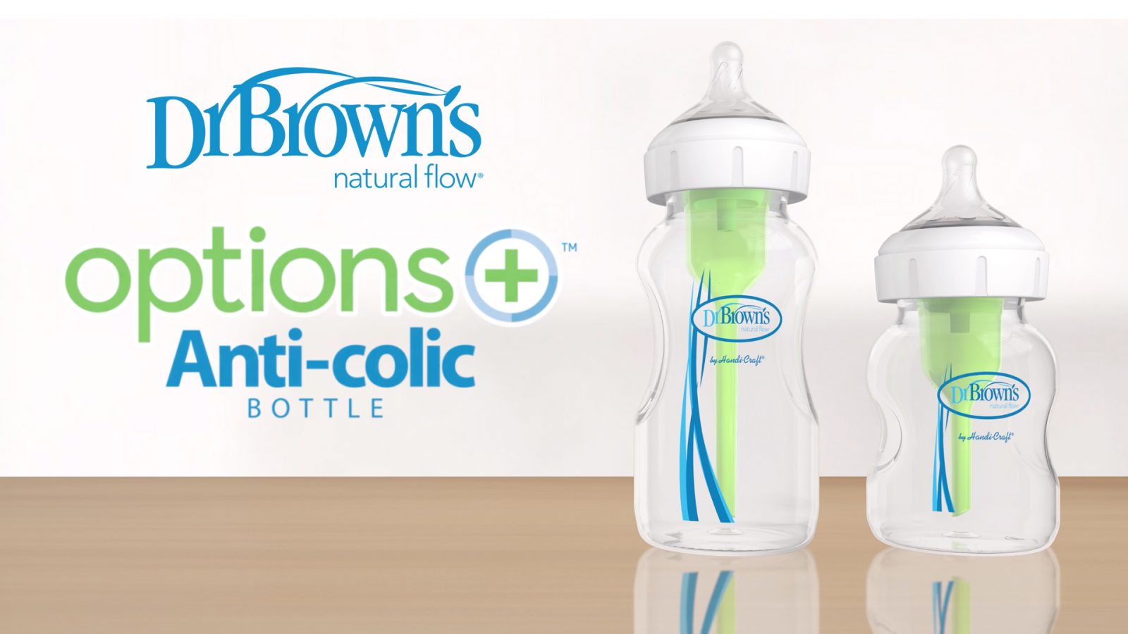 Dr. Brown's Natural Flow® Options+™ Anti-Colic Baby Bottle [Wide-Neck]-Bebehaus