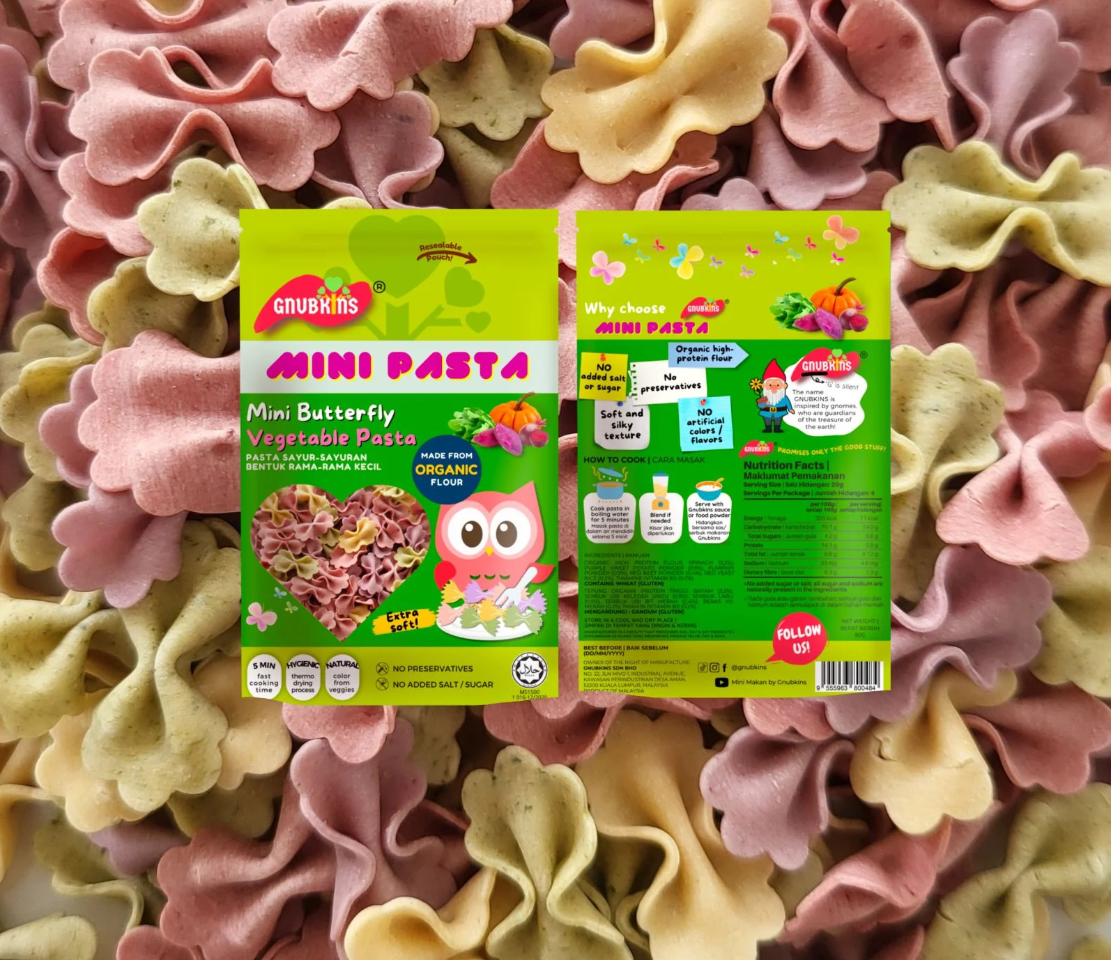 Gnubkins Mini Vegetable Pasta