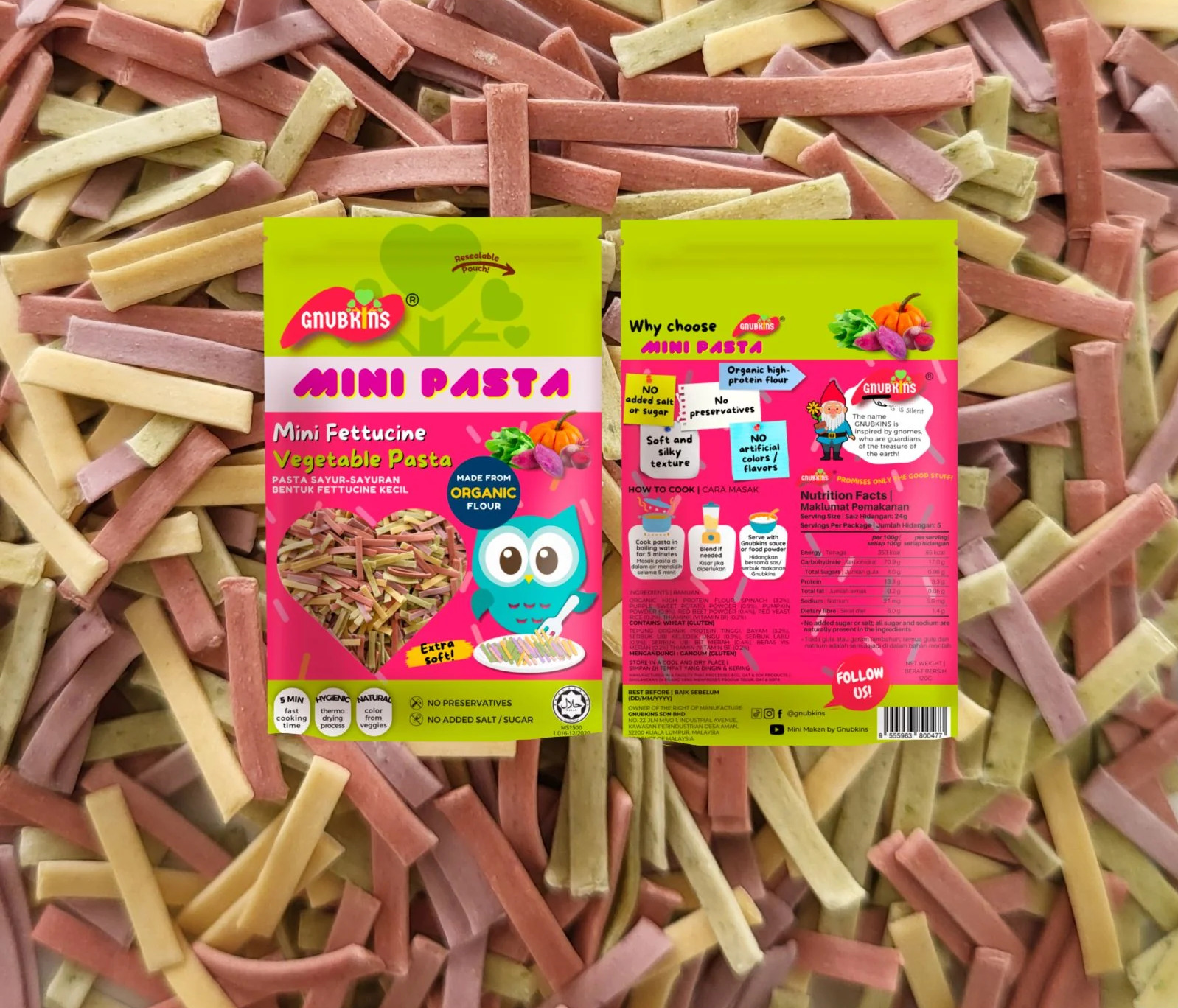 Gnubkins Mini Vegetable Pasta