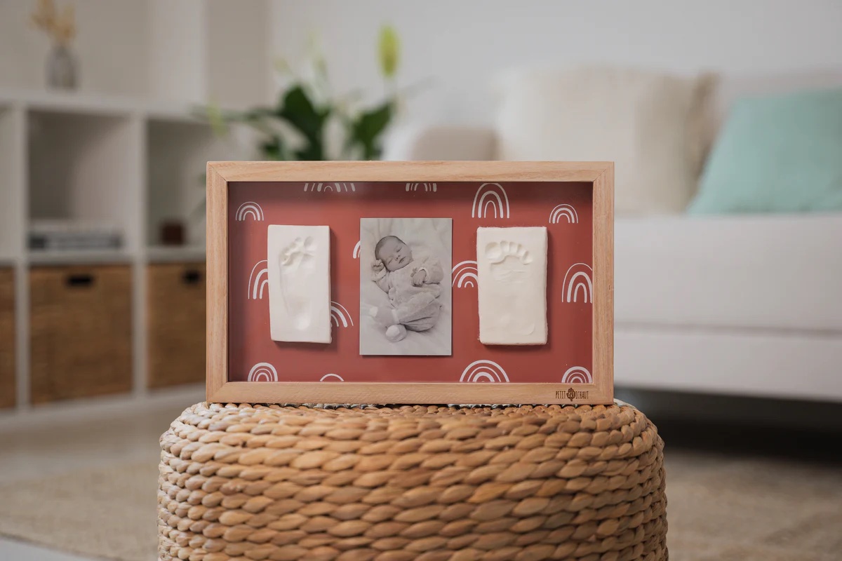 Petit Artichaut 2 Prints Frame - Rainbow Terracotta