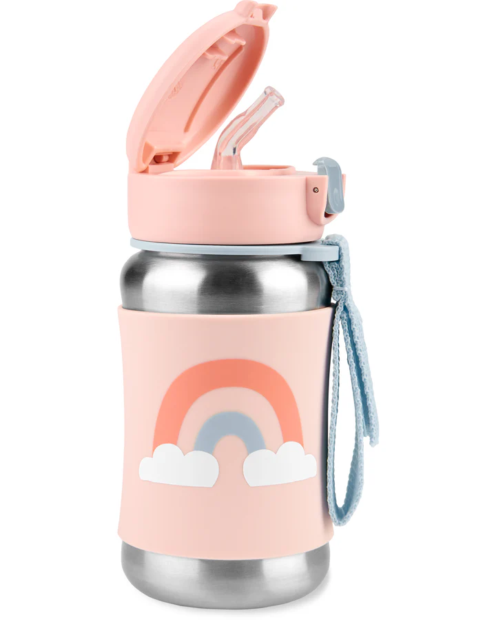 Skip Hop Spark Style Stainless Steel Straw Bottle 350ml