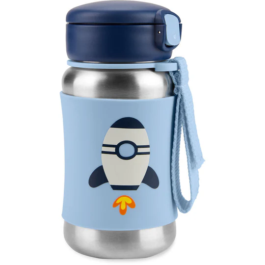 Skip Hop Spark Style Stainless Steel Straw Bottle 350ml