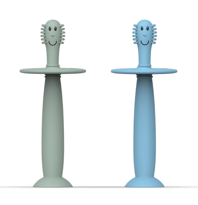 Matchstick Monkey With Stopper Mint Green & Light Blue 