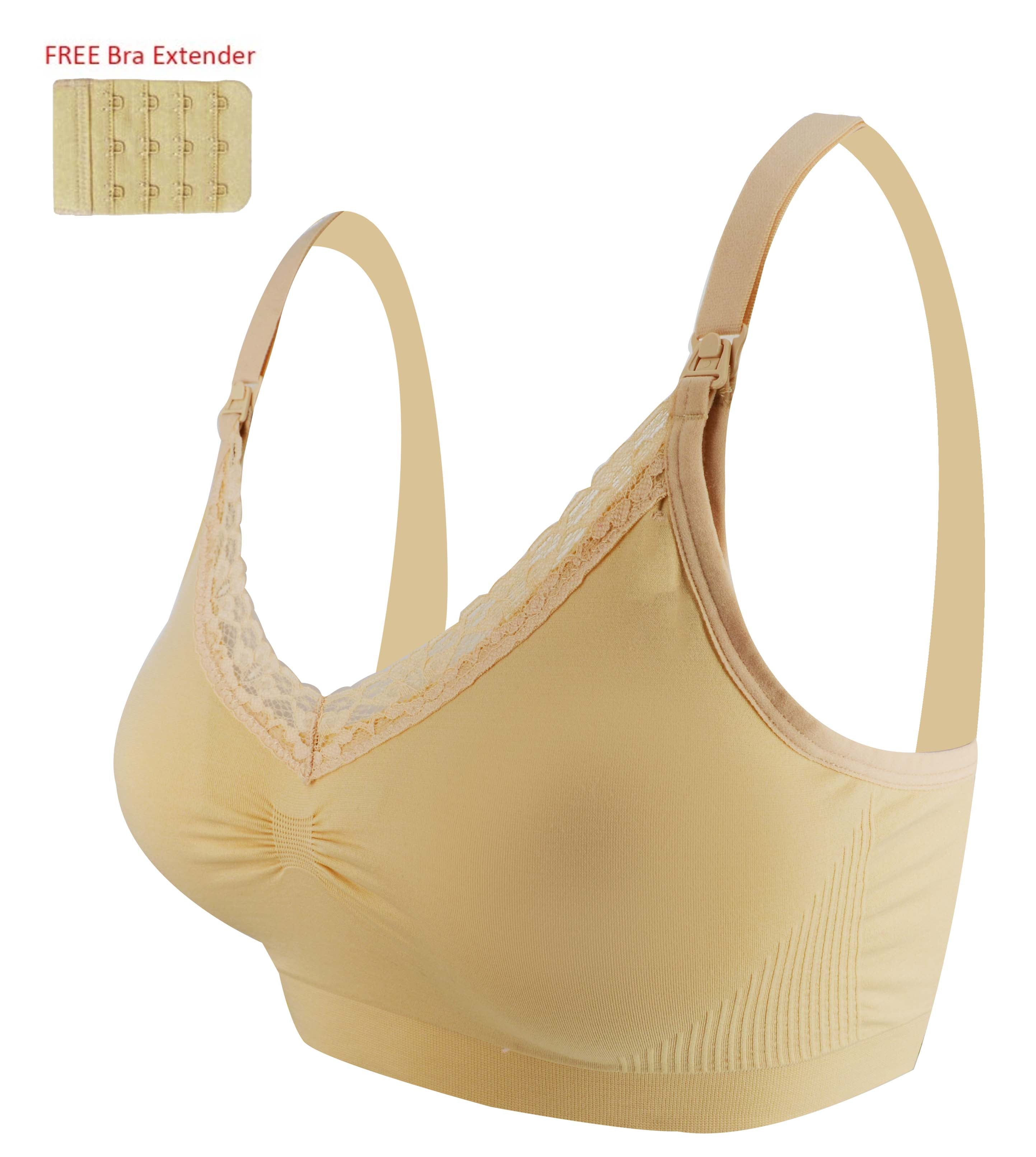 Lunavie Seamless Nursing Bra Nude-Bebehaus