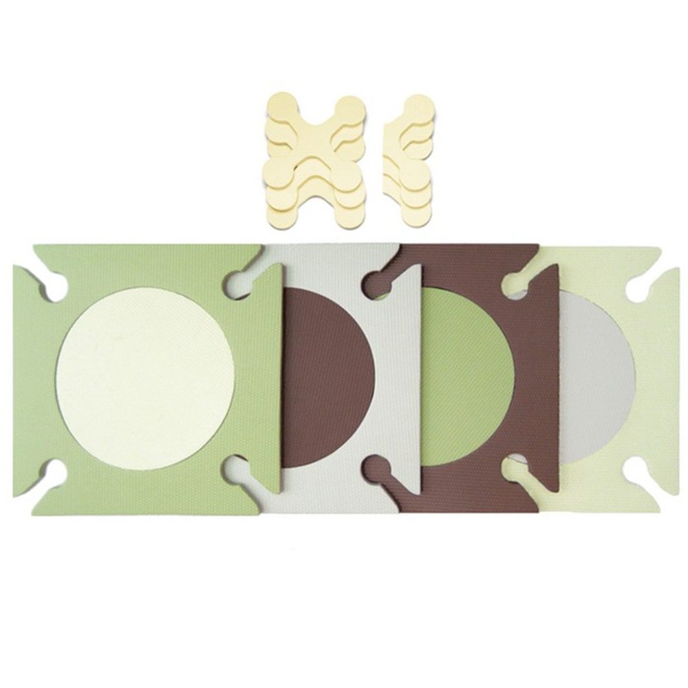 Skip Hop Playspot Foam Floor Tiles Green/Brown