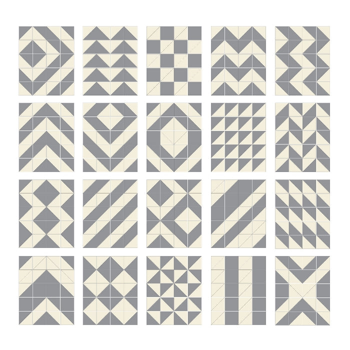 Skip Hop Playspot Geo Foam Floor Tiles Grey Cream-Bebehaus