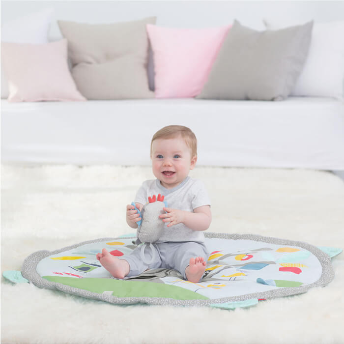 Skip Hop Treetop Friends Baby Activity Gym Play Mat Grey Pastel-Bebehaus