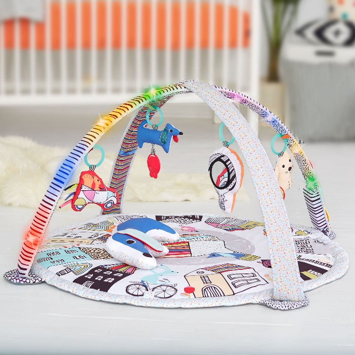 Skip Hop Vibrant Village Smart Lights Activity Gym Play Mat-Bebehaus