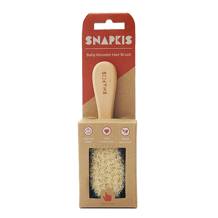 Snapkis Baby Wooden Hair Brush-Bebehaus