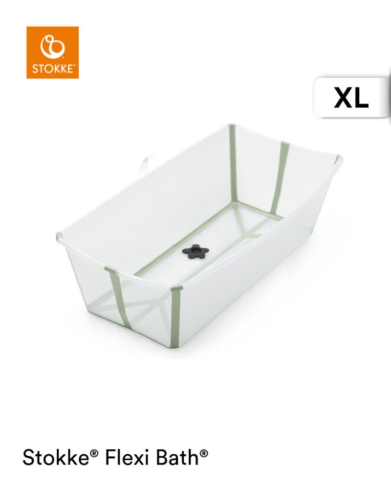 Stokke Flexi Bath XL (Transparent Green)-Bebehaus