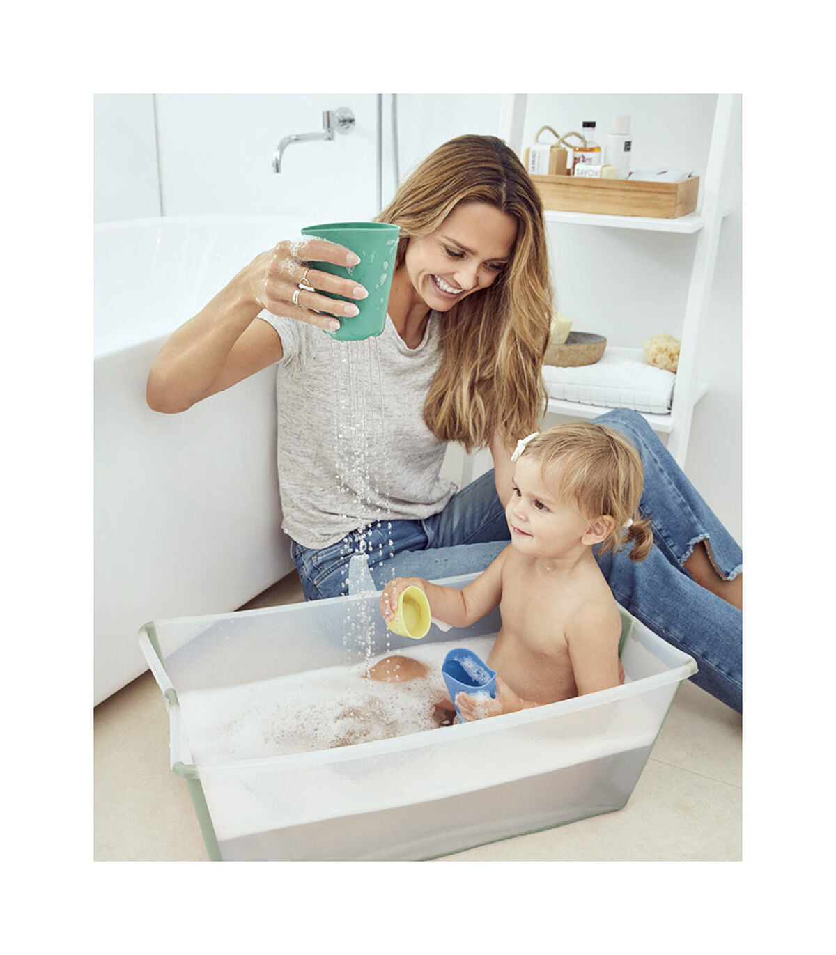 Stokke Flexi Bath XL (Transparent Green)-Bebehaus