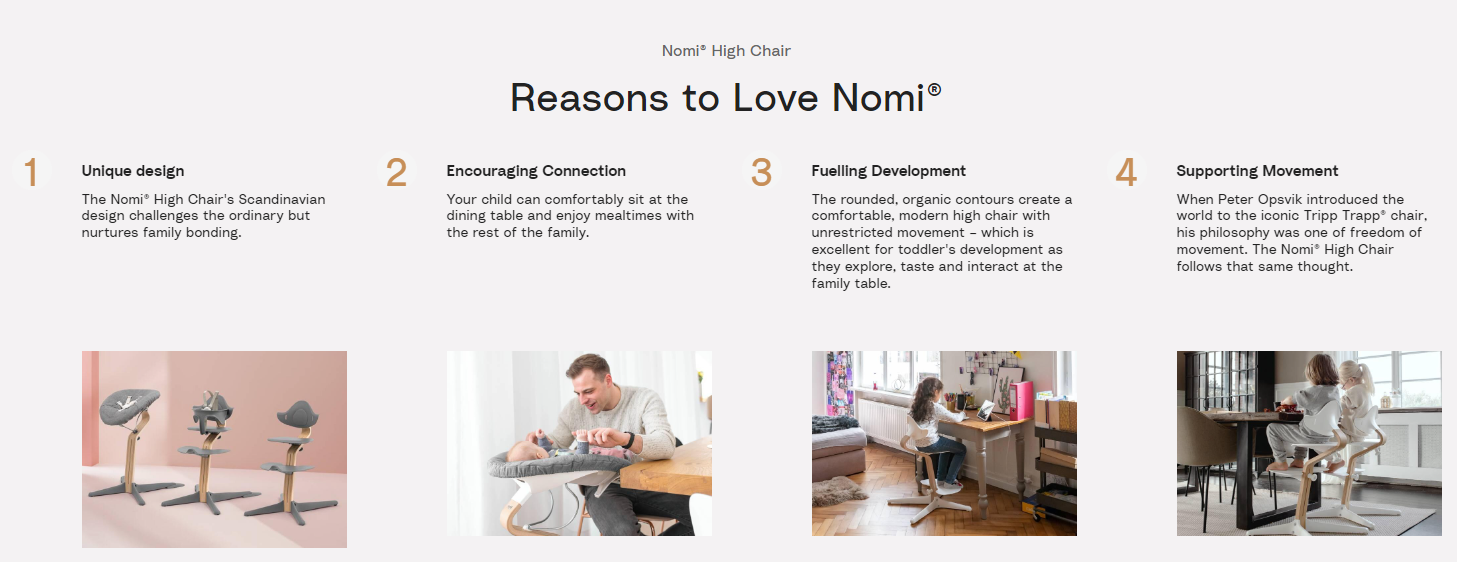 Stokke Nomi Chair Natural/Black-Bebehaus