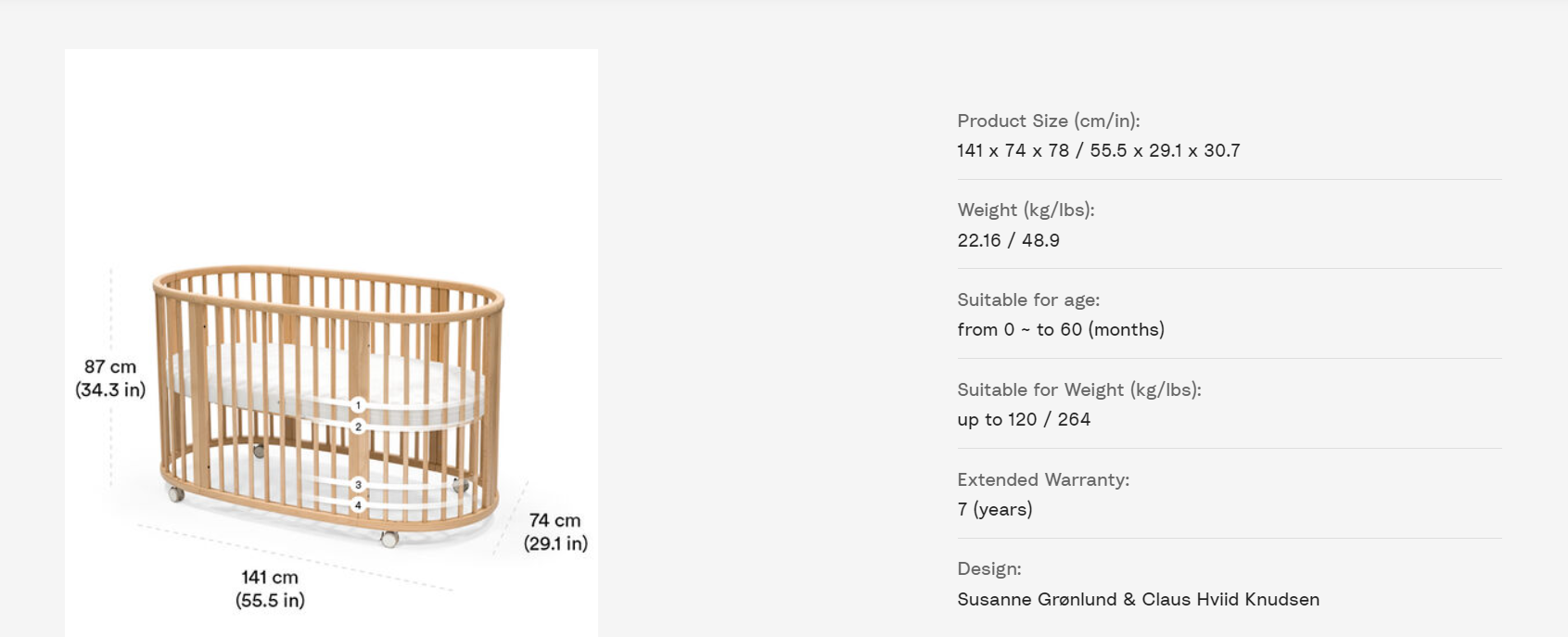 Stokke Sleepi Cot Bed V3-Bebehaus