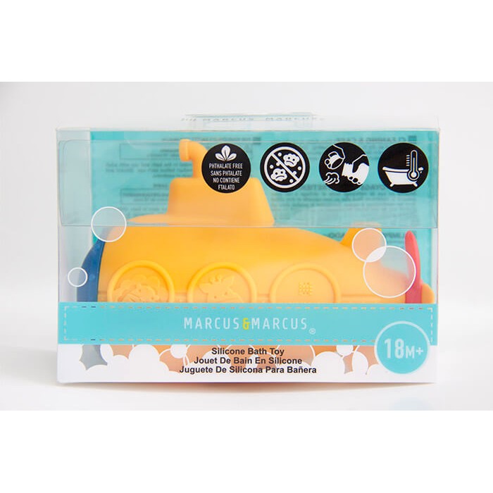 Marcus & Marcus Silicone Bath Toys Submarine Squirt-Bebehaus