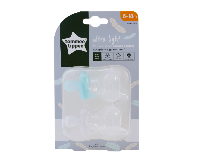 Tommee Tippee Soother Ultra Light 6-18m (2Pack)-Bebehaus