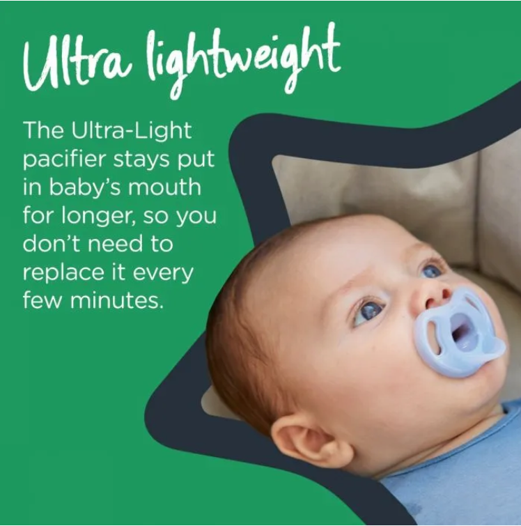 Tommee Tippee Soother Ultra Light 6-18m (2Pack)-Bebehaus