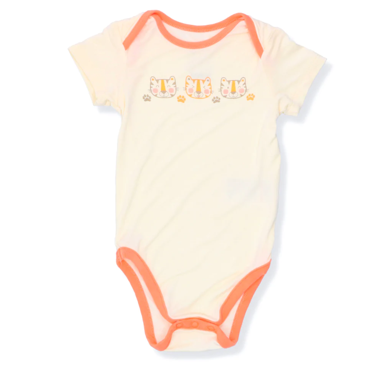 NOTTOOBIG Bamboo Spandex Bodysuits - Tiger-Bebehaus