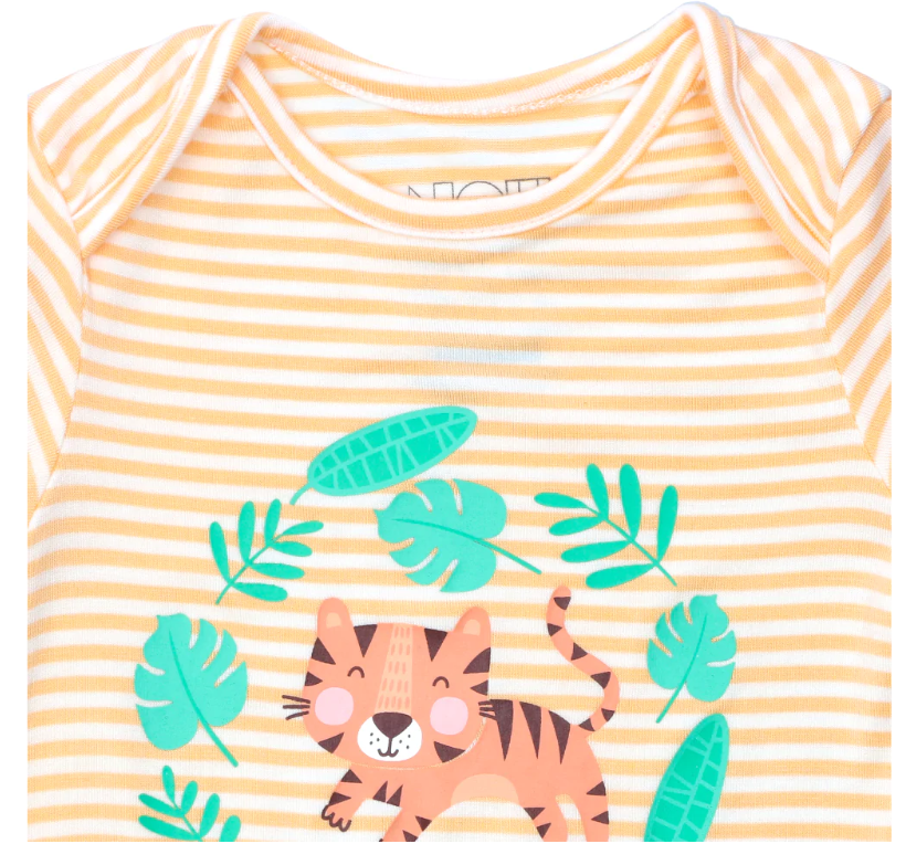 NOTTOOBIG Bamboo Spandex Bodysuits - Tiger-Bebehaus