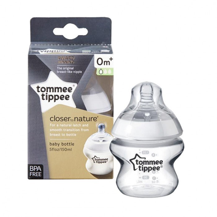 Tommee Tippee Feeding Bottle Super Soft Silicon Teat ( 150ml/5oz)-Bebehaus