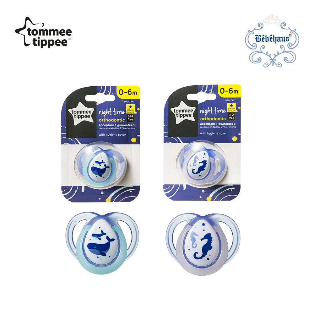 Tommee Tippee Orthodontic Soother Night Time 0-6m-Bebehaus