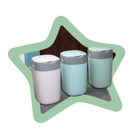 Tommee Tippee Twist & Click Sangenic Bin - White-Bebehaus