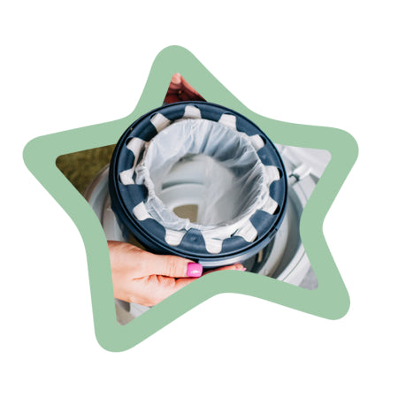 Tommee Tippee Twist & Click Sangenic Bin - White-Bebehaus