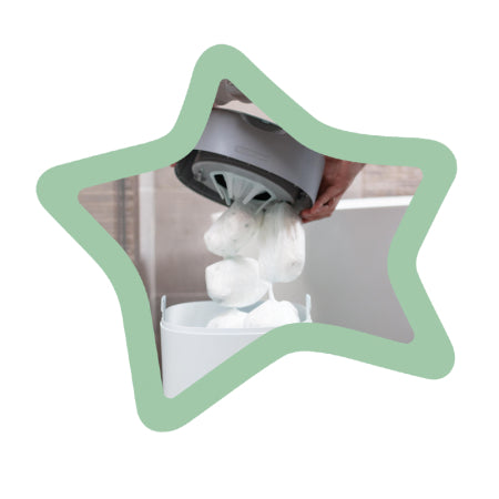 Tommee Tippee Twist & Click Sangenic Bin - White-Bebehaus