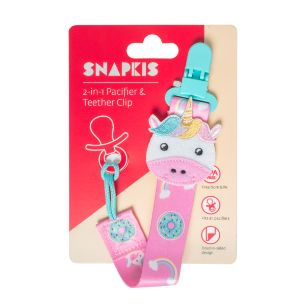 Snapkis Pacifier & Teether Clip-Bebehaus
