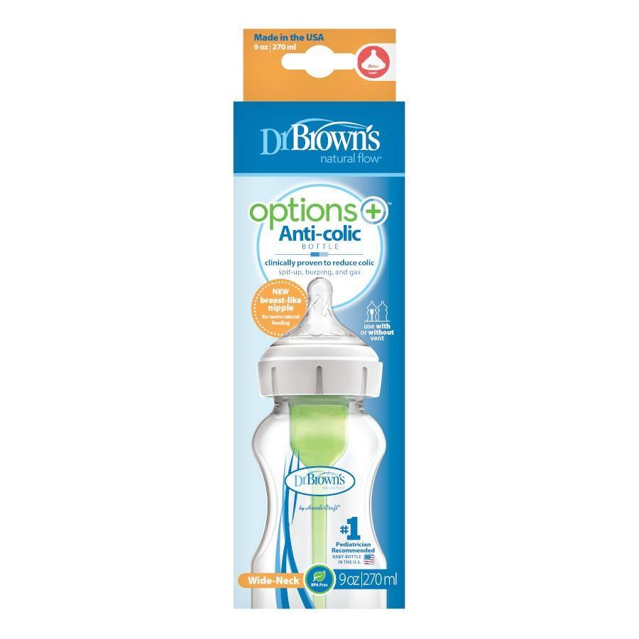 Dr. Brown's Natural Flow® Options+™ Baby Bottle [Wide-Neck/PESU]-Bebehaus