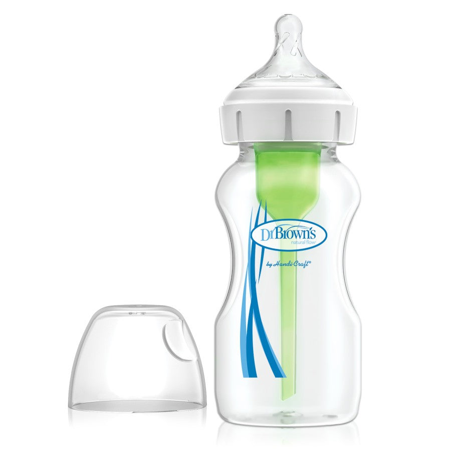 Dr. Brown's Natural Flow® Options+™ Anti-Colic Baby Bottle [Wide-Neck]-Bebehaus