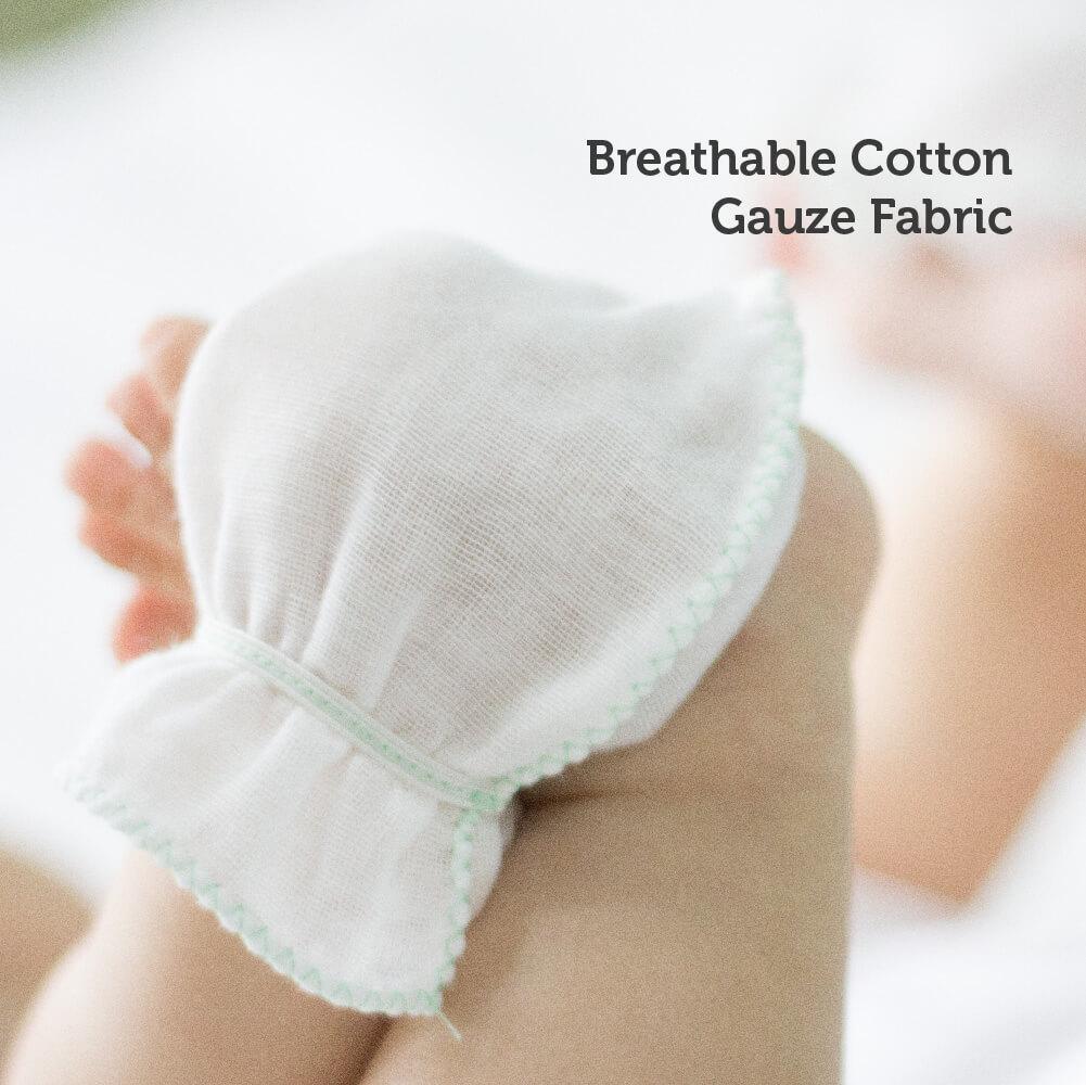 Suzuran Baby Gauze Glove 2 Pairs-Bebehaus