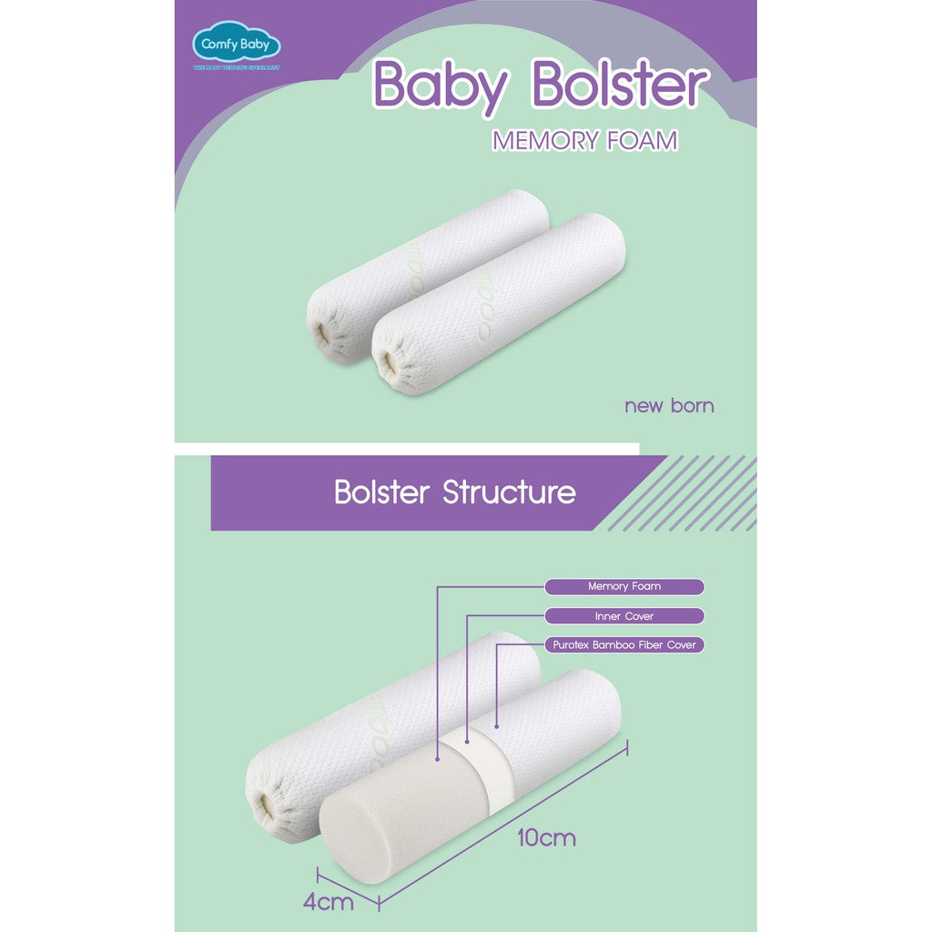 Comfy Baby Bolster (2 pcs/pack)-Bebehaus