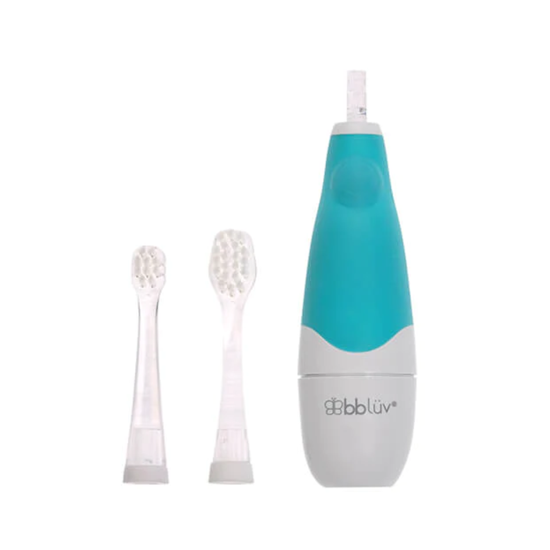 bbluv Sonik 2 Stage Baby/Toddler Toothbrush - Aqua-Bebehaus