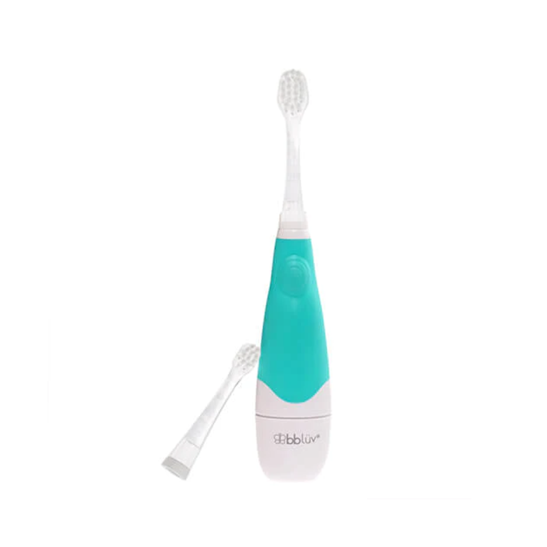 bbluv Sonik 2 Stage Baby/Toddler Toothbrush - Aqua-Bebehaus