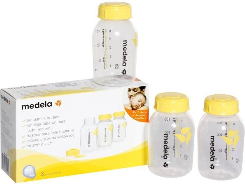 MEDELA Breast Milk Storage Bottles 150ml (3pcs)-Bebehaus