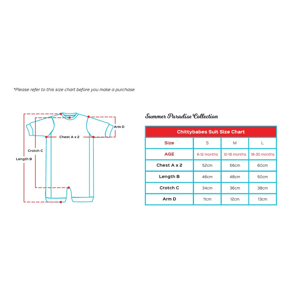 Cheekaaboo Chittybabes Suit - Blue/Monster-Bebehaus