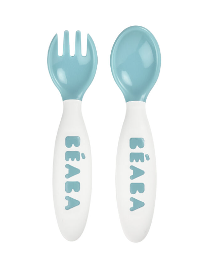 Beaba Training Spoon/Fork 2nd Stages Ergonomic Cutlery 10set-Bebehaus