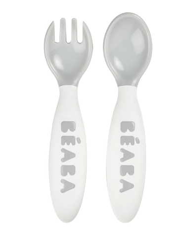 Beaba Training Spoon/Fork 2nd Stages Ergonomic Cutlery 10set-Bebehaus