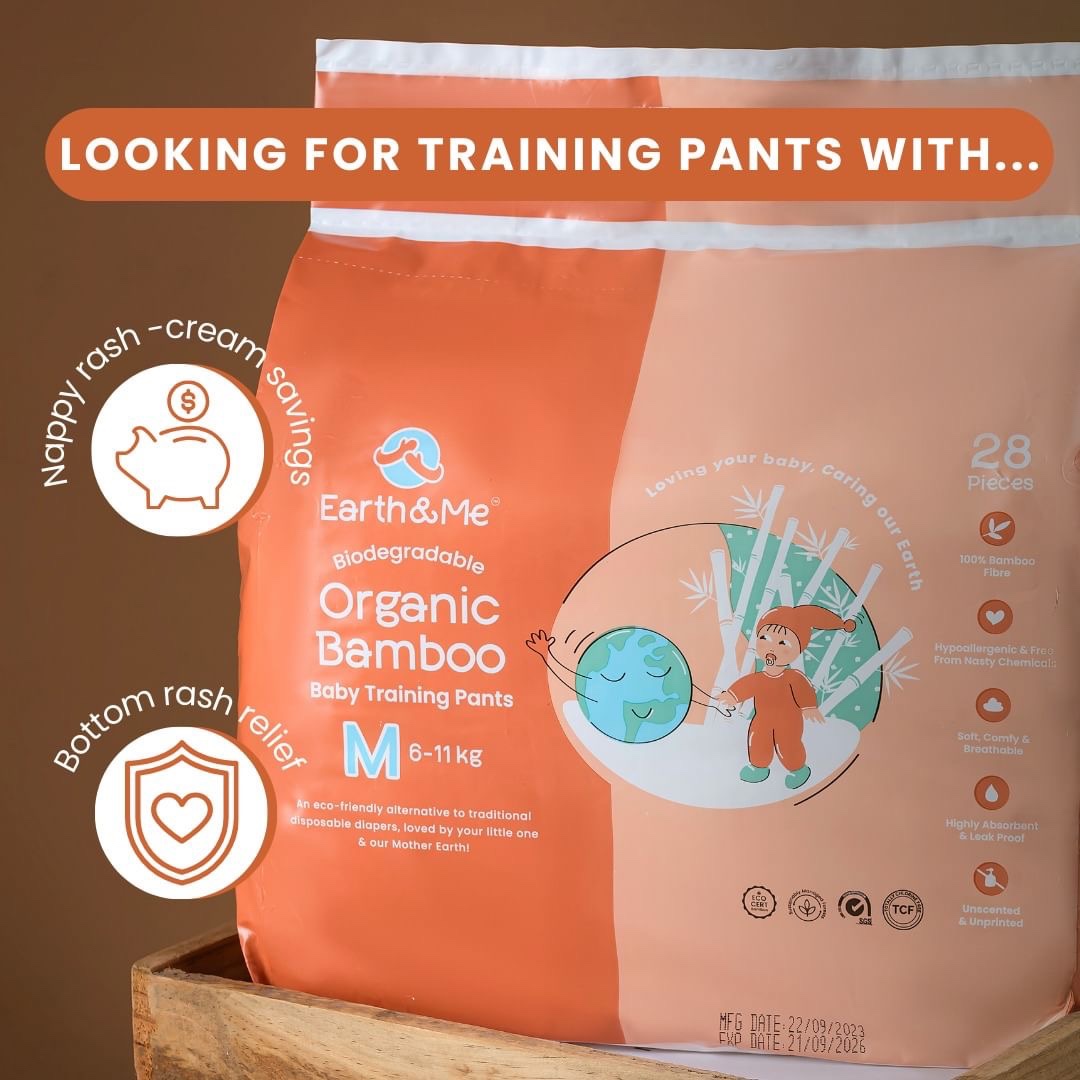Earth & Me Organic Bamboo Baby Training Pants-Bebehaus