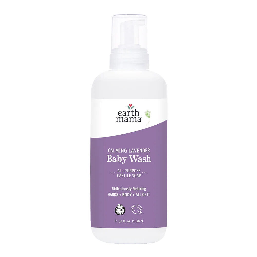 Earth Mama Calming Lavender Baby Wash 1L-Bebehaus