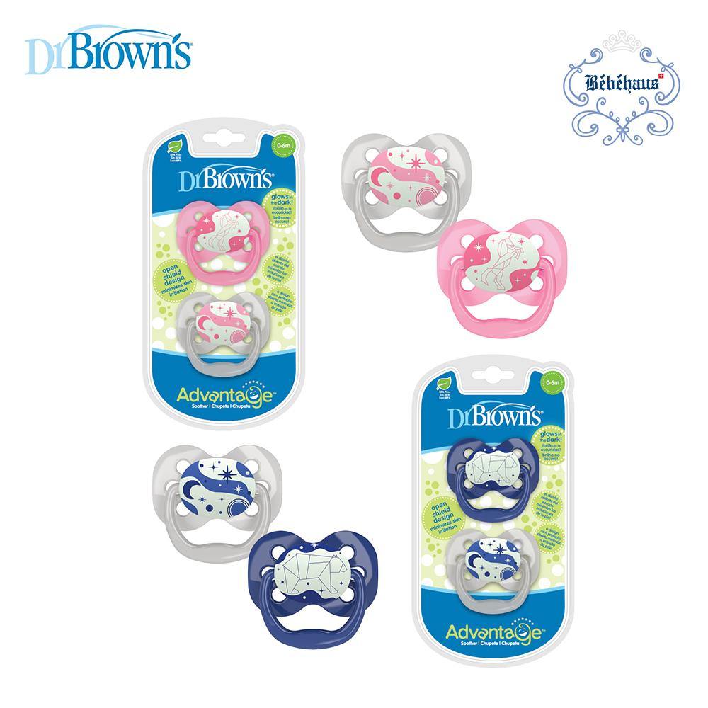 Dr. Brown's Advantage Pacifier Glow in the Dark 0-6m-Bebehaus
