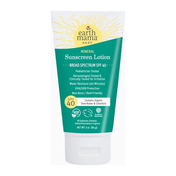 Earth Mama Baby Mineral Sunscreen Lotion SPF 40 (84.g)