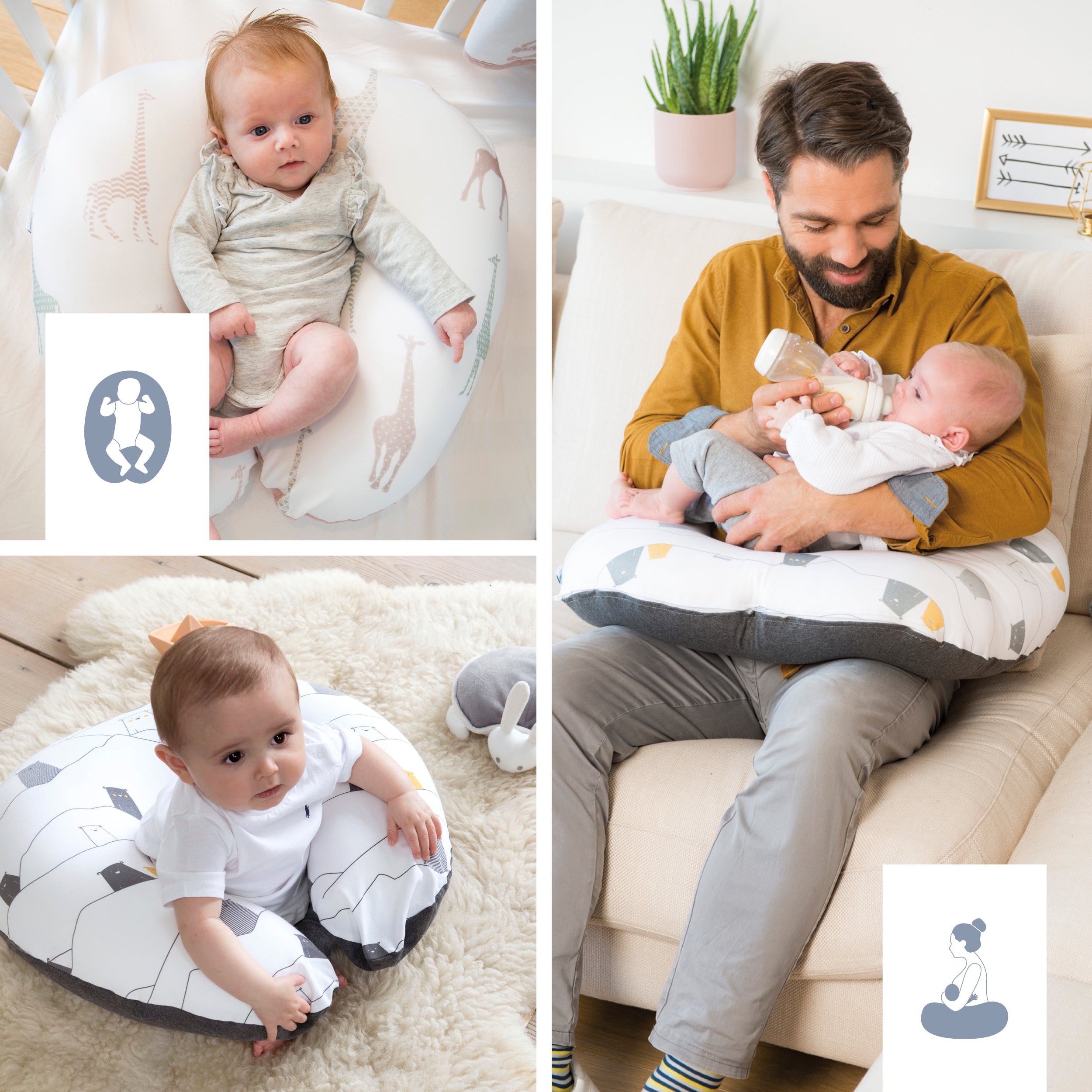 Doomoo Softy Nursing Pillow-Bebehaus
