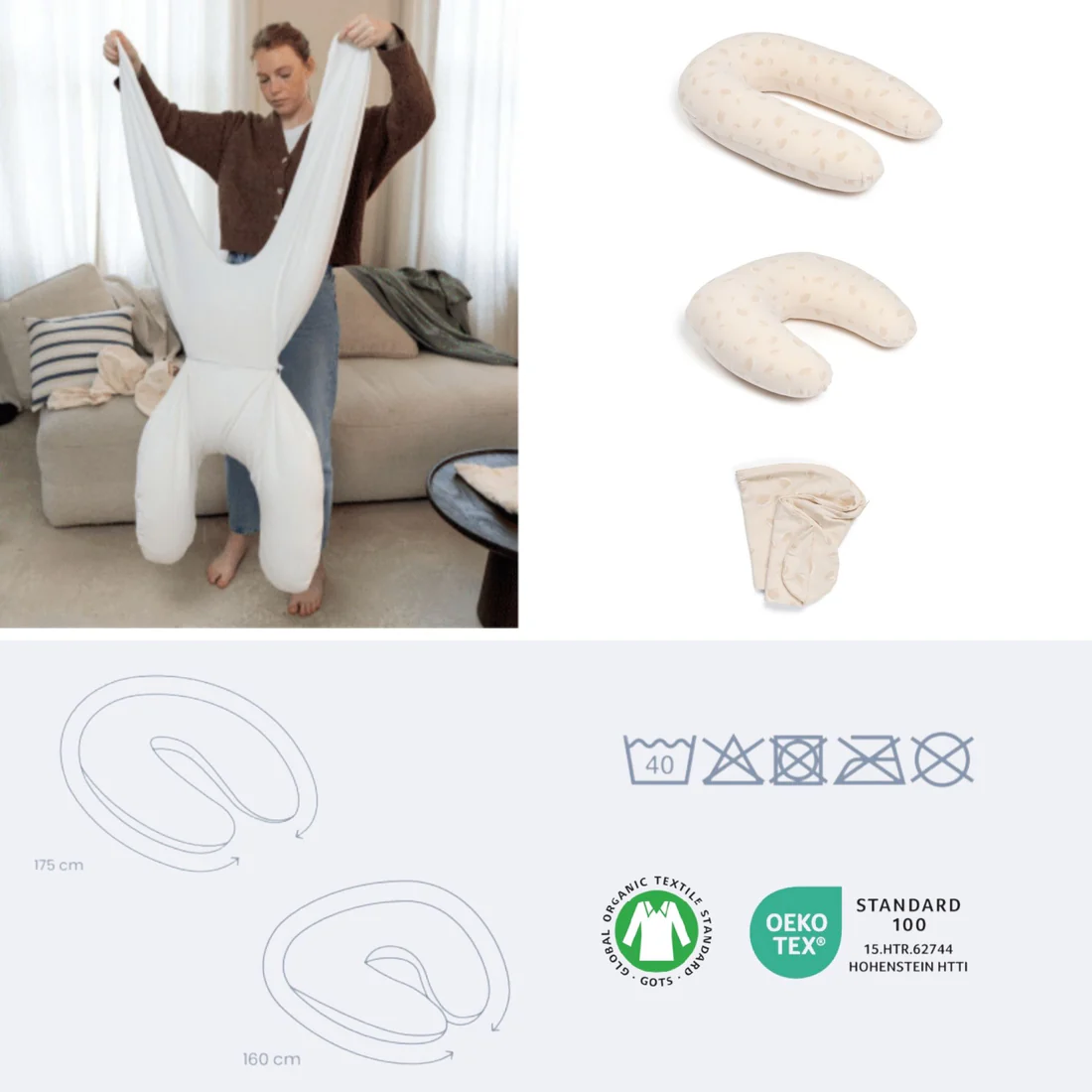 Doomoo Twisty 2in1 Maternity Pillow