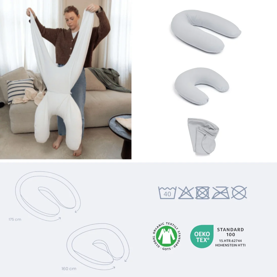 Doomoo Twisty 2in1 Maternity Pillow
