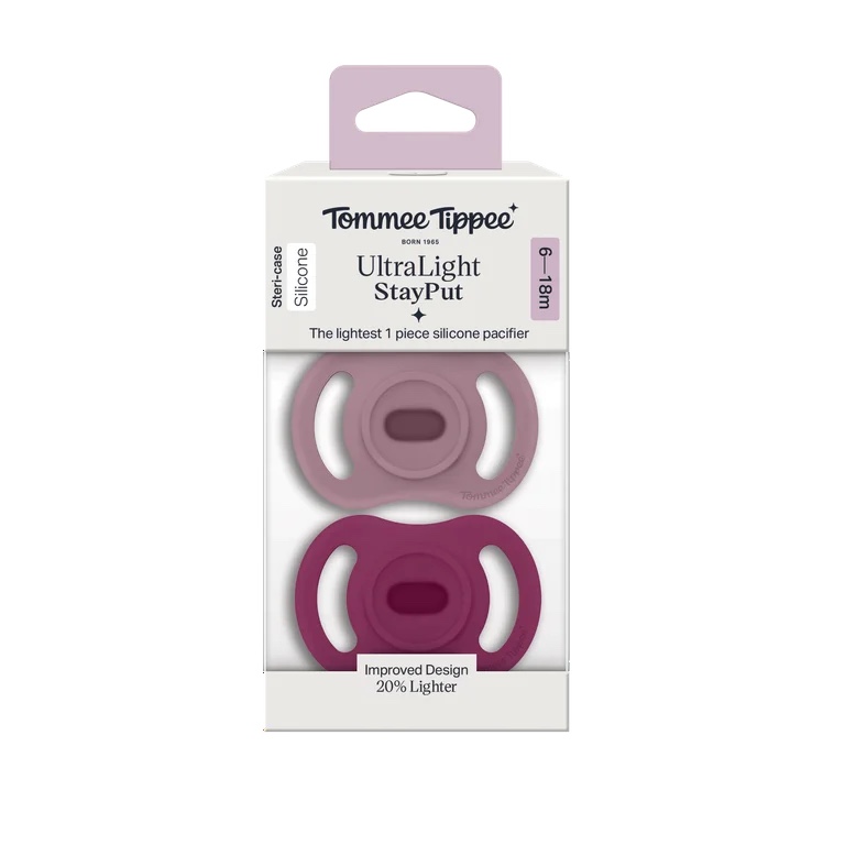 Tommee Tippee Ultra Light Stay Put Soother Orthodontic Silicone 2pcs