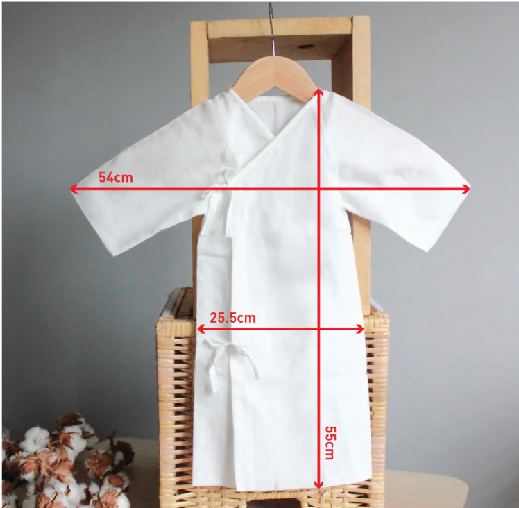 Gauze Long Undershirt 2 pcs (0-9 months)-Bebehaus