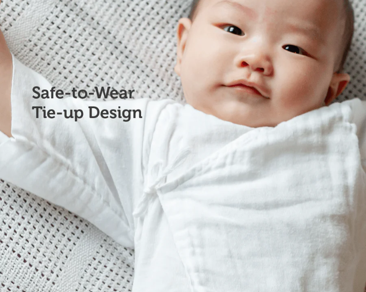 Suzuran Gauze Short Undershirt 2 pcs (0-9months)-Bebehaus