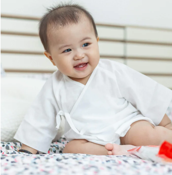 Suzuran Gauze Short Undershirt 2 pcs (0-9months)-Bebehaus