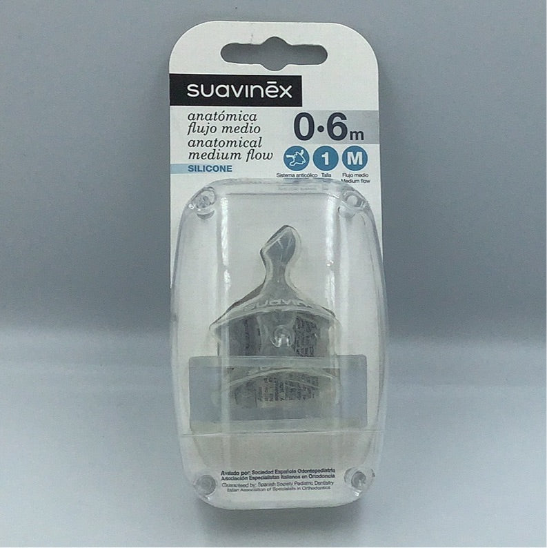 Suavinex Anatomical Silicone Teats0-6M M-Bebehaus